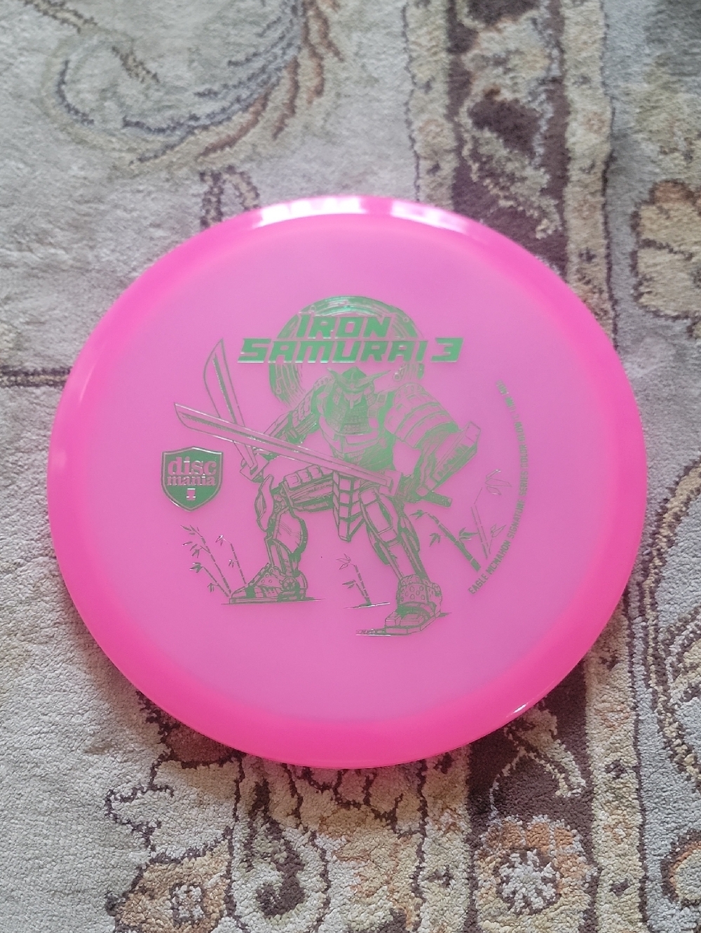 NEW DISCMANIA Iron Samurai 3 Pink COLOR GLOW MD3 MIDRANGE Driver 180GRAMS